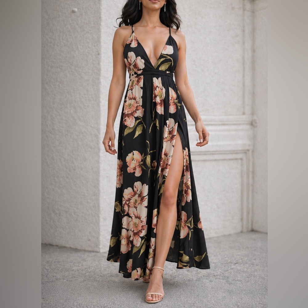 🟣 Maxi Dress Spring Summer Size M
